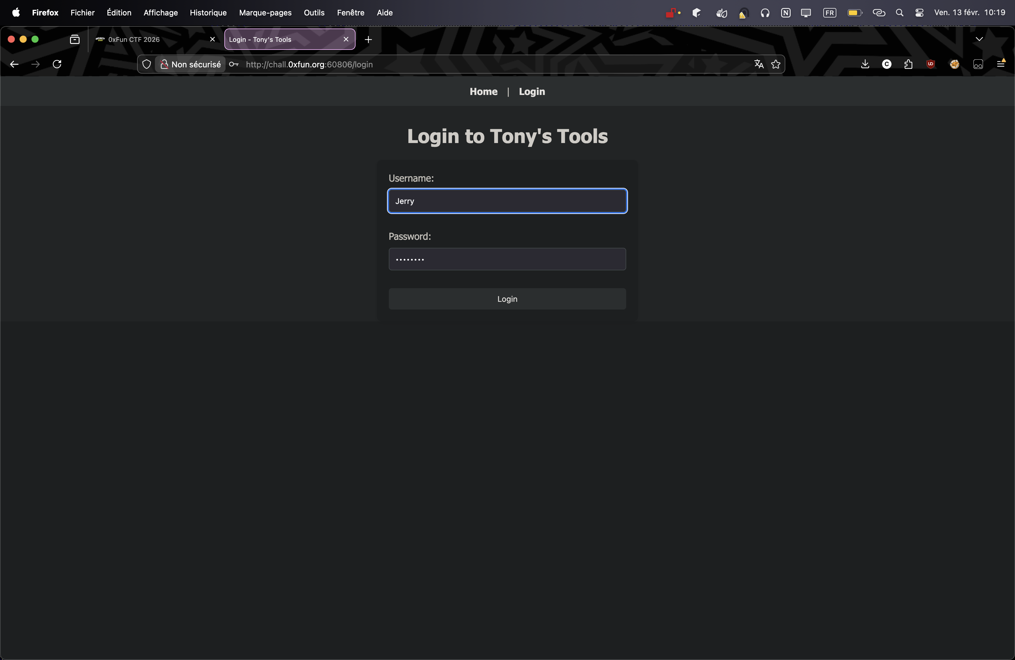 Jerry's login